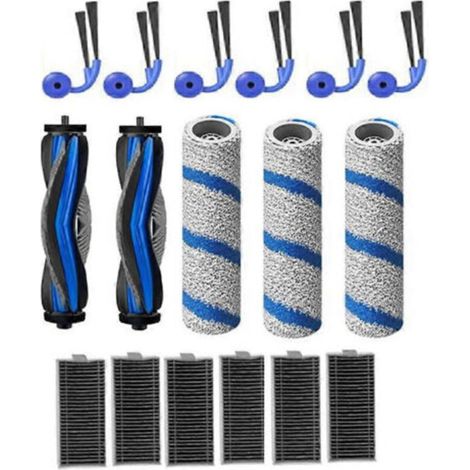 17 pièces pour aspirateur Ecovacs Deebot X11 Omnicyclone/ X11 Pro/ X11 Pro Omni/ X11 : brosse principale, filtre et tambour. (1/5)