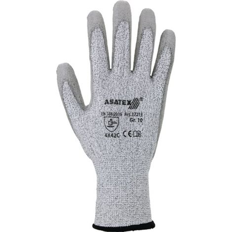 ASATEX Schnittschutzhandschuhe grau / grau Schnittschutzlevel C Gr. 9 - 3721E/9