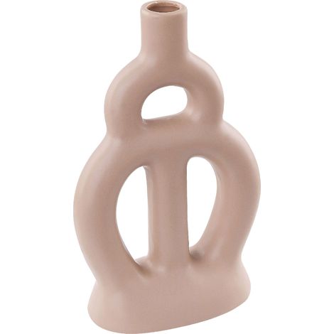 Flower Vase KOZANI Ceramic 28 cm Sand Beige