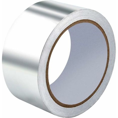 Irich Aluminium Foil Adhesive Tape, Duct Insulation Tape, High Temperature Heavy Duty Metal Tape (5 CM x 20 Meter) (1/5)