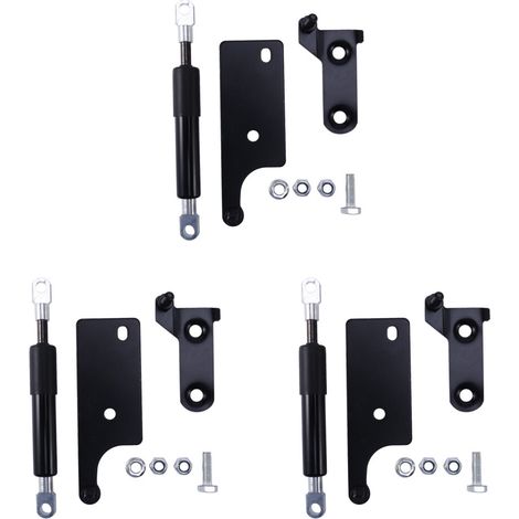 3 blocchi ammortizzatori ad aria in acciaio inossidabile per portellone posteriore per Toyota Hilux GUN125 Revo 2015 2016 2017 Pickup Trucks