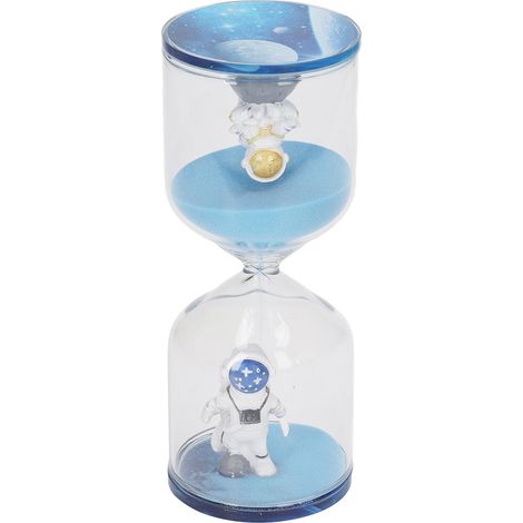Sablier décoratif en forme d'astronaute, éducatif, bleu, 30 minutes, pour bureau, maison ou cuisine. (1/5)