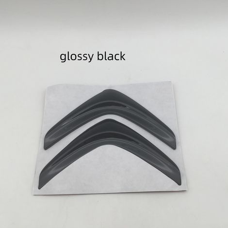 (Noir brillant 10 cm) - 1 pièce - Emblème 3D en métal pour voiture Citroën (capot avant, arrière, coffre) - Accessoire de style auto (1/5)