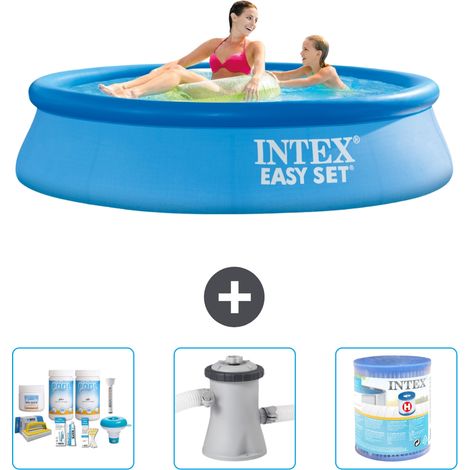 Intex Piscine Easy Set Ronde - 244x61 cm - 4-pièces S30385 (1/4)