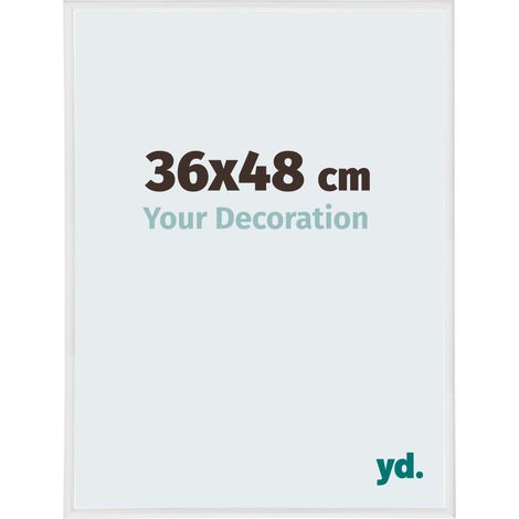 Cadre Puzzle 36x48 cm - Blanc Brillant - Plastique - Annecy. (1/5)