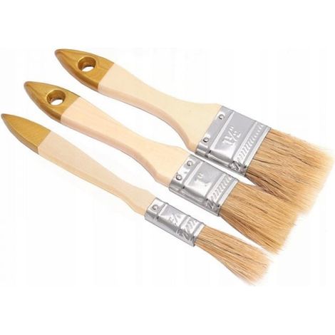 Ensemble de 3 brosses universelles, 3 plates