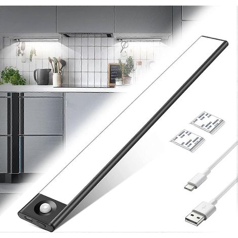 Éclairage LED à détecteur de mouvement pour placards, éclairage LED sous meuble de cuisine (1/4)