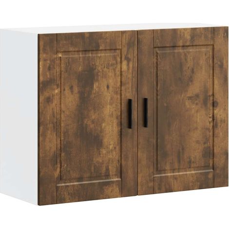 Maison Exclusive - Pensile da Cucina Porto Rovere Fumo in Legno Multistrato