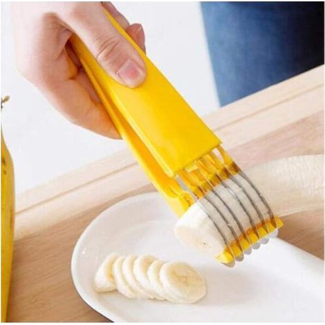 Coupe-banane en acier inoxydable, trancheuse multifonction pour fruits et charcuterie (1/5)