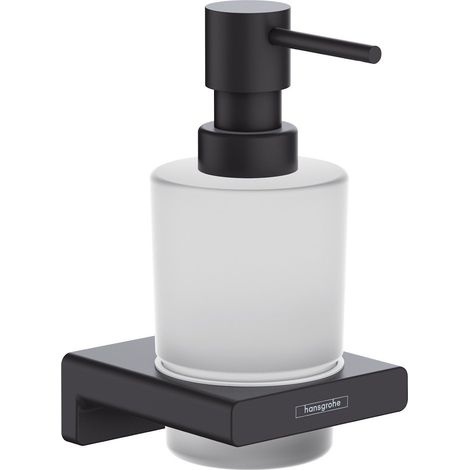 Hansgrohe AddStoris Bathroom Liquid Soap Dispenser Black Wall Mounted Modern