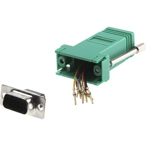 Adaptateur Sub-D 9 Mâle vers RJ45 Femelle RS PRO ( Prix pour 1 ) (1/2)