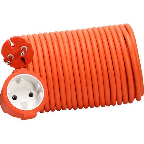 Gartenverlängerungskabel 10 m 1 Steckdose b/u 10 A 2x1 OWY IP20 orange Rum-Lux PU/0006 (1/2)