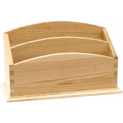 MégaCréa DIY - Range-courrier en bois 25 x 15,5 x 12 cm (1/2)