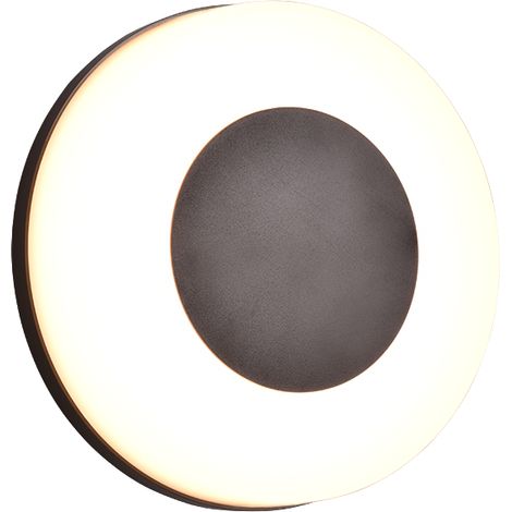 MORENA APPLIQUE DA ESTERNO LED 14W 1500lm, 2300+3000+4000K TONDA CON VARIAZIONE TEMPERATURA DI COLORE D.25CM IP54 (1/5)