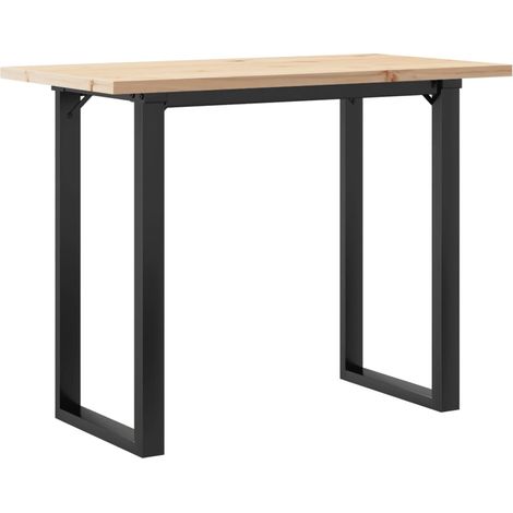 Maison Exclusive - Esstisch O-Gestell 100x50x75,5 cm Massivholz K