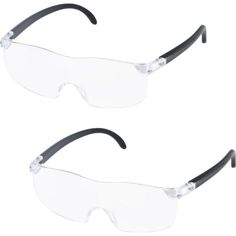 Pièces Lunette Loupe Grossissante, 300% Lunettes loupes de Lecture, Lunette Loupe Mains Libres, Loupe à Montage sur Tête Anti Lumière Bleue pour Personnes âgées Lecture Travail (1/5)
