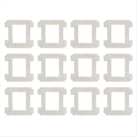 Accessoires et pièces de rechange compatibles avec les robots nettoyeurs de vitres W2 Pro et W2 Omni : chiffons, éponges et tampons (lot de 12).