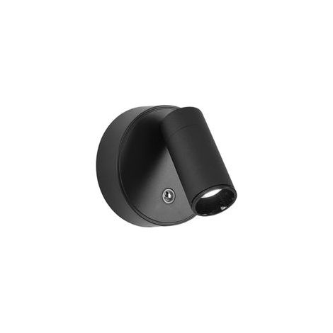 Applique Murale Intérieure, Lampe Murale Sans Fil Rechargeable Type-C, Réglage de La Luminosité Applique Murale Sans Fil Chambre, Lampe de Chevet Murale Tactile, Liseuse murale,Noir (1/5)
