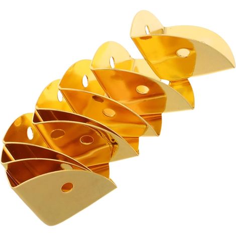 8 protège-coins décoratifs - métal - triangulaire - antichoc (1/5)
