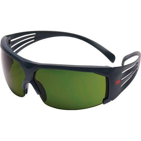 Occhiali protettivi in ​​policarbonato SecureFit™ SF600 EN 166 con aste grigie. Verme
