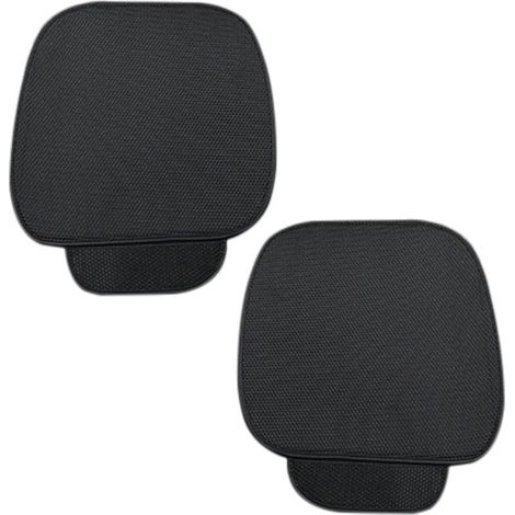 2 Pièces Coussin de Siege Voiture,Housse de Voiture Universel,Housse Siege Voiture,Couvre Siege Auto,Housse Protection Siege Voiture,Confortable et Frais Housse Voiture Siege Avant,Noir (1/5)