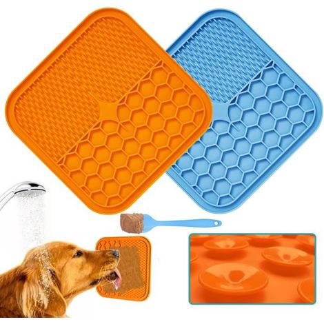 Tapis de léchage - Non spécifié - 2PCS - Silicone alimentaire - Ventouses - 21cm x 21cm (1/4)
