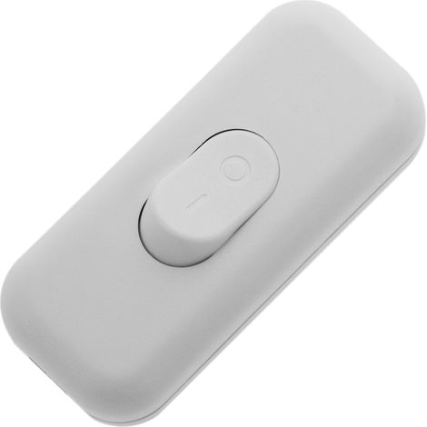 BeMatik - Interruptor pasante aéreo bipolar para lámpara 2A 250V blanco