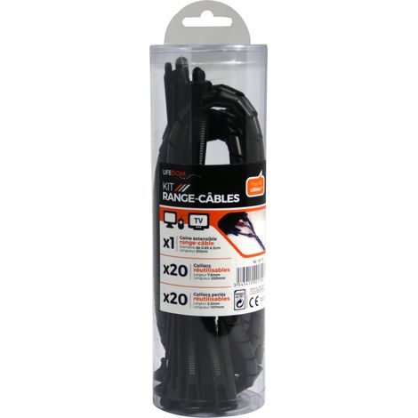 Kit gestione cavi 40 fascette e 1 guaina INOTECH