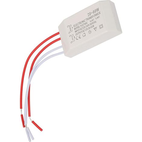 Transformateur électronique Halogène G4 Lampe 220V à Ac 12V Transformateur électronique Transformateurs de Puissance Ancien Convertisseur de Tension 20 60W Pilote D'alimentation (1/5)