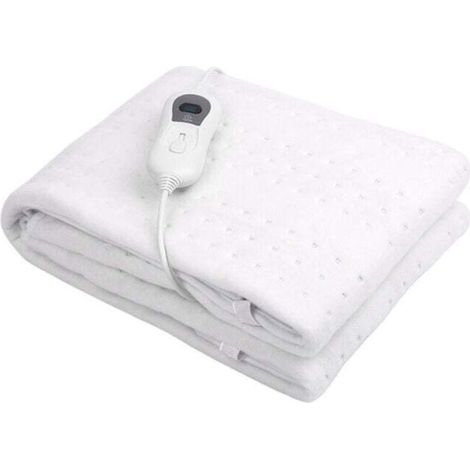 Surmatelas Chauffant Électrique 150x80cm avec Arrêt Automatique, Couverture thermique, Chauffe-matelas réglable à 3 Niveaux de Températures (1/5)