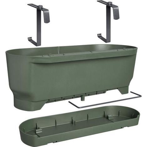 ELHO ? BLUMENTOPF ? GREENVILLE EASY BALCONY 52 ? BLATTGRÜN ? BALKON ? L 21,2 X B 52 X H 19,4 CM 3081805236000 (1/4)
