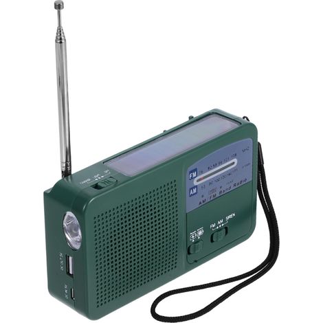 Radio Urgence à Manivelle avec Lampe Torche Chargeur de Téléphone (1/5)
