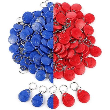 50 porte-clés RFID de proximité 125 kHz pour systèmes de contrôle d'accès (1/5)
