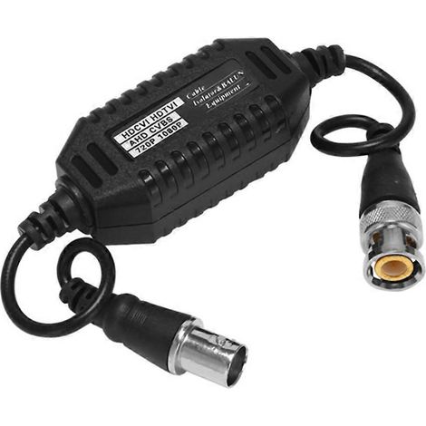 1 Stück Koaxial-Video-Masseschleifenisolator-Balun für CCTV-Kameras