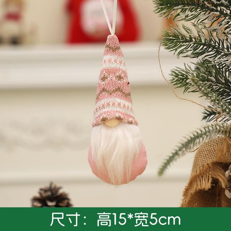 Christmas decorations, knitted hats, forest elder home ornaments, Christmas tree dolls, Christmas accessories