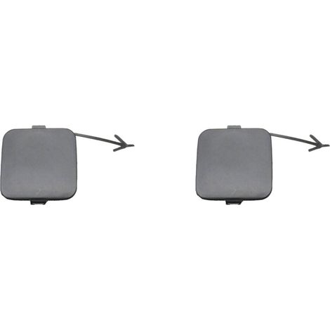 Adatto per due coperture per gancio di traino del paraurti posteriore dell'auto, coperture per gancio di traino di colore base non verniciato