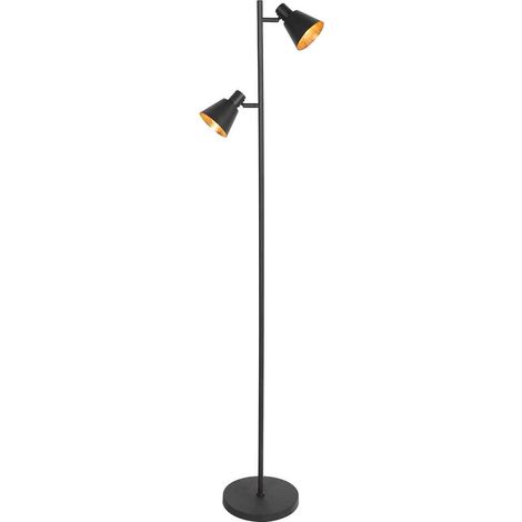 Mexlite - lámpara de pie - Oeroe - negro - metal - E14 - 4117ZW