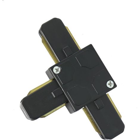 Jandei - Conector tipo T para carril monofásico negro Carril led y accesorios