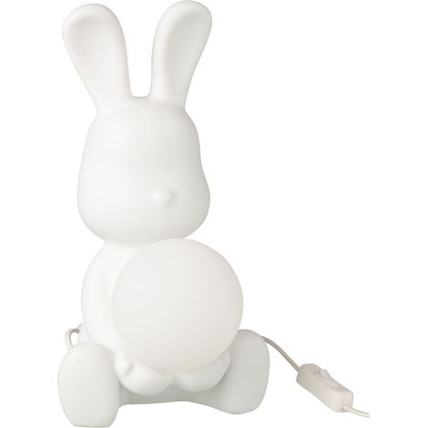 Lampe à Poser Lapin "Eddy" 30cm Blanc (1/4)