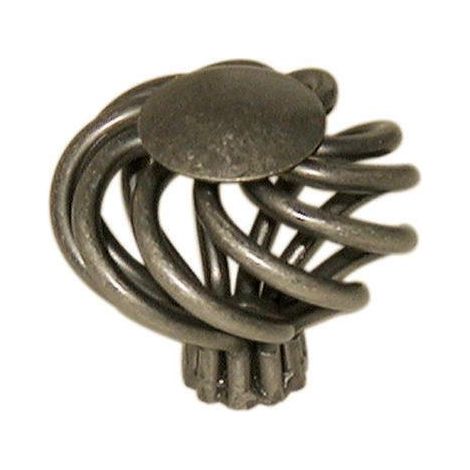 Cadap Knopf aus antikem Messing, Durchmesser 38 mm