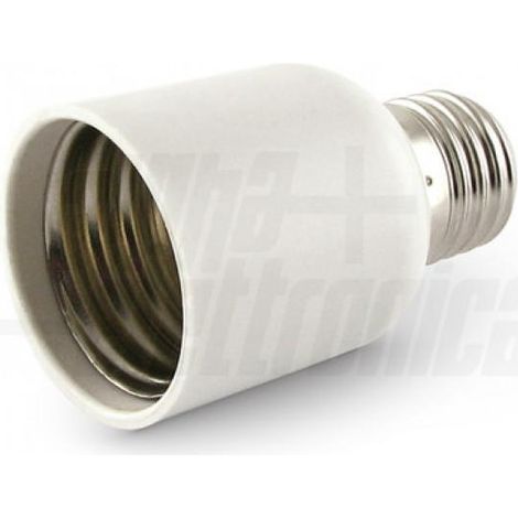 Adattatore portalampada da e27 a e40 plastico 240v 2a jolight alpha elettronica 23-84/1 (1/3)