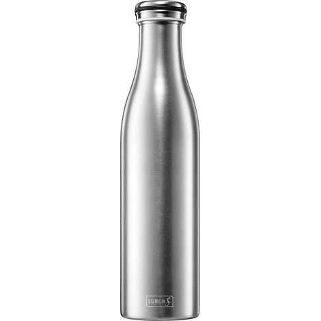 Lurch Stahl-Thermosflasche 0,75 l, metallisch