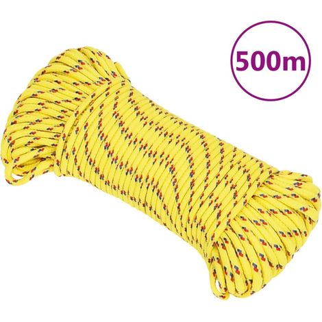 Corde marine en polypropylène jaune 3 mm – 500 m pour voile et amarrage - PANGIVO (1/5)