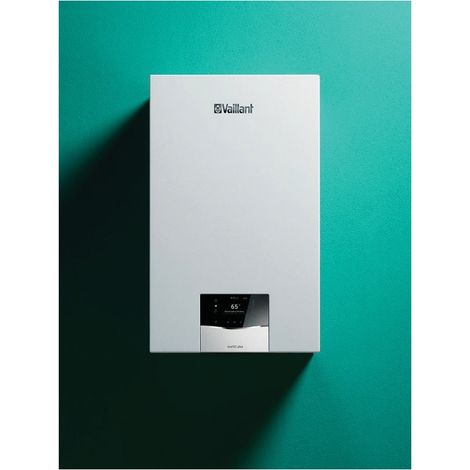 Vaillant – Chaudière gaz à condensation 32kW – Classe énergétique A/A – Évacuation des fumées verticale – Confort sanitaire jusqu'à 17 l/min