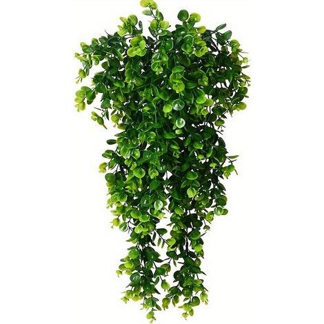 Lot de 2 plantes d'eucalyptus artificielles suspendues — Lianes vertes réalistes pour décoration intérieure et extérieure (1/5)