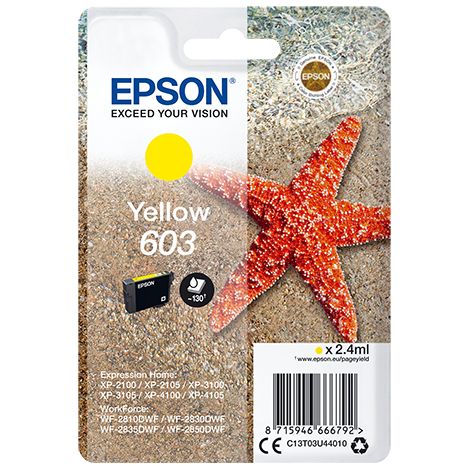 Epson Singlepack Yellow 603 Ink (1/2)