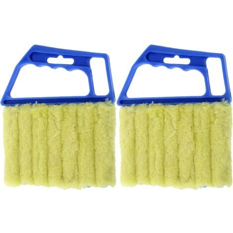 Brosses de nettoyage en verre bleu, brosse de dépoussiérage pour sorties de climatisation, brosse de nettoyage pour aspirateur, lavable (1/4)