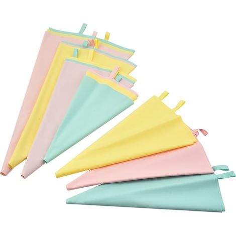 Sac à Douille - Silicone Alimentaire Réutilisable - 12 14 ou 18 Pouces - Pour Décoration de Gâteaux Biscuits et Cupcakes - 1 Pièce (1/5)