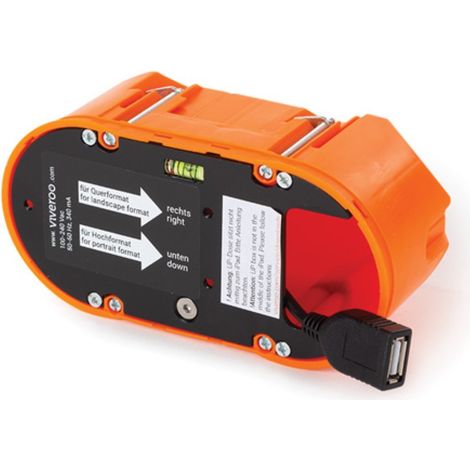 Mountingset Inwall - Pour Viveroo Free - Avec Connecteur Usb-a - 12w
