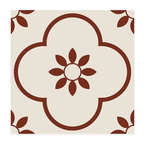 Stickers muraux autocollants 20x20cm (25 pièces) – Compatible salle de bain/cuisine - Rouge foncé (1/5)